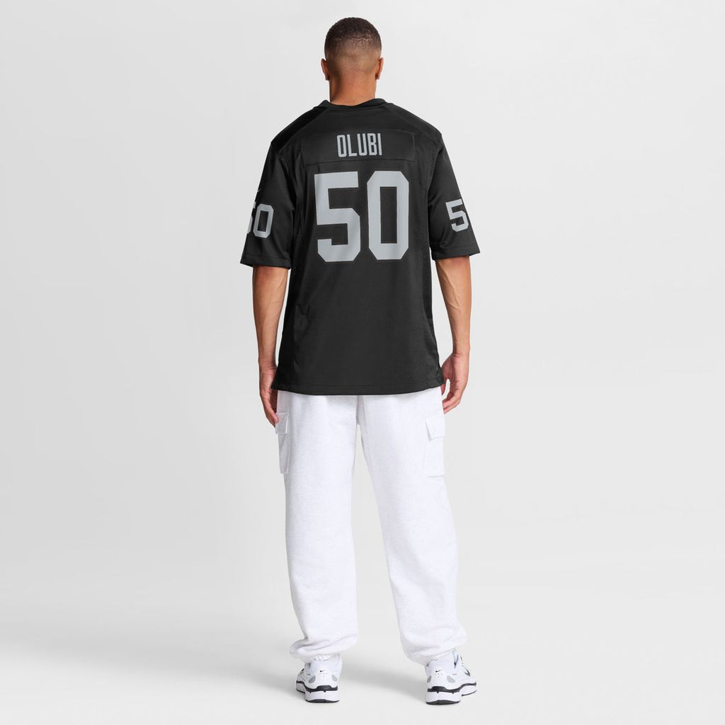 Segun Olubi Las Vegas Raiders Nike Team Game Official Jersey -  Black