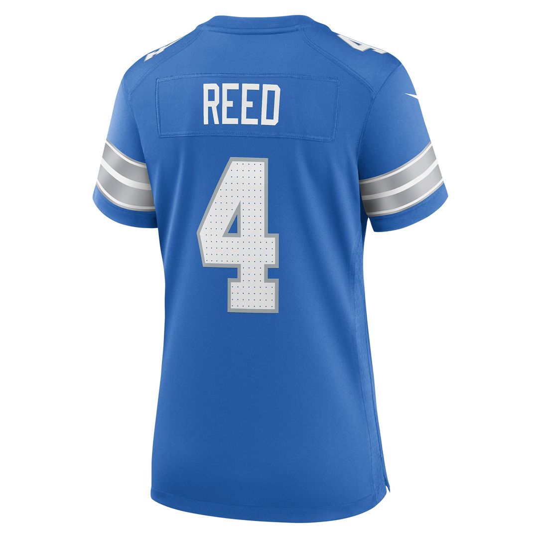 D.J. Reed Detroit Lions Nike Women's Team Game Official Jersey -  Blue