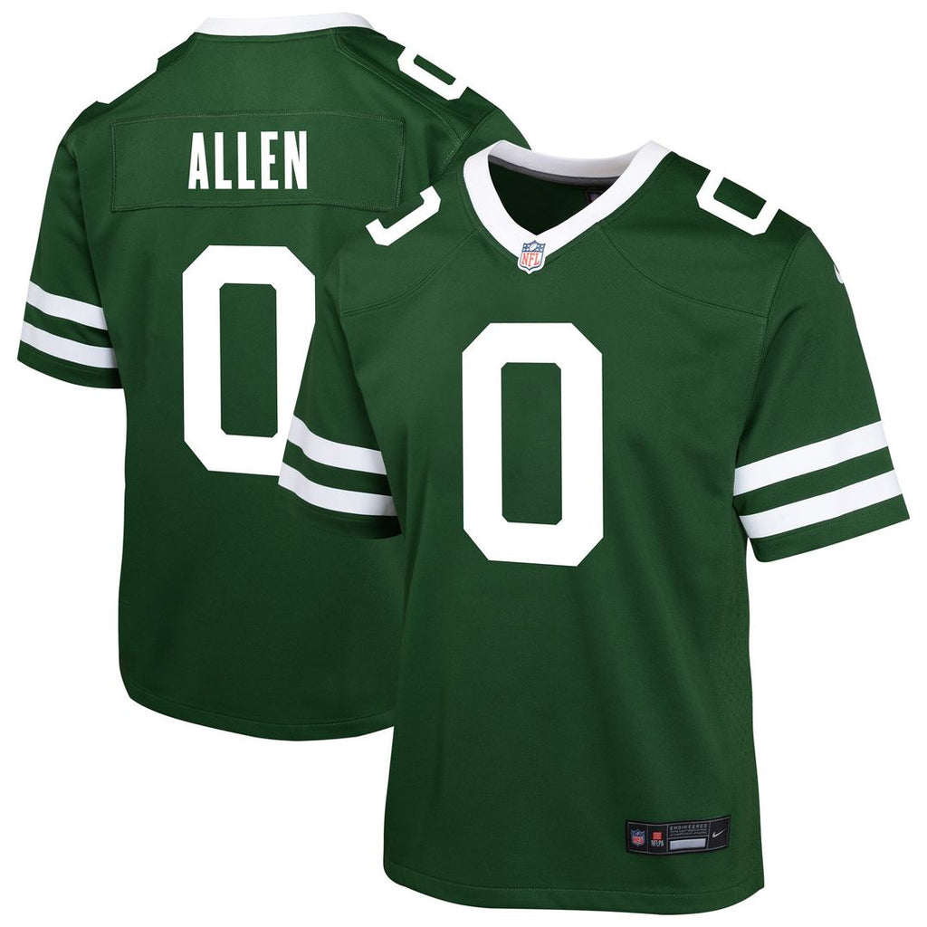 Braelon Allen New York Jets Nike Youth Team Game Official Jersey - Green