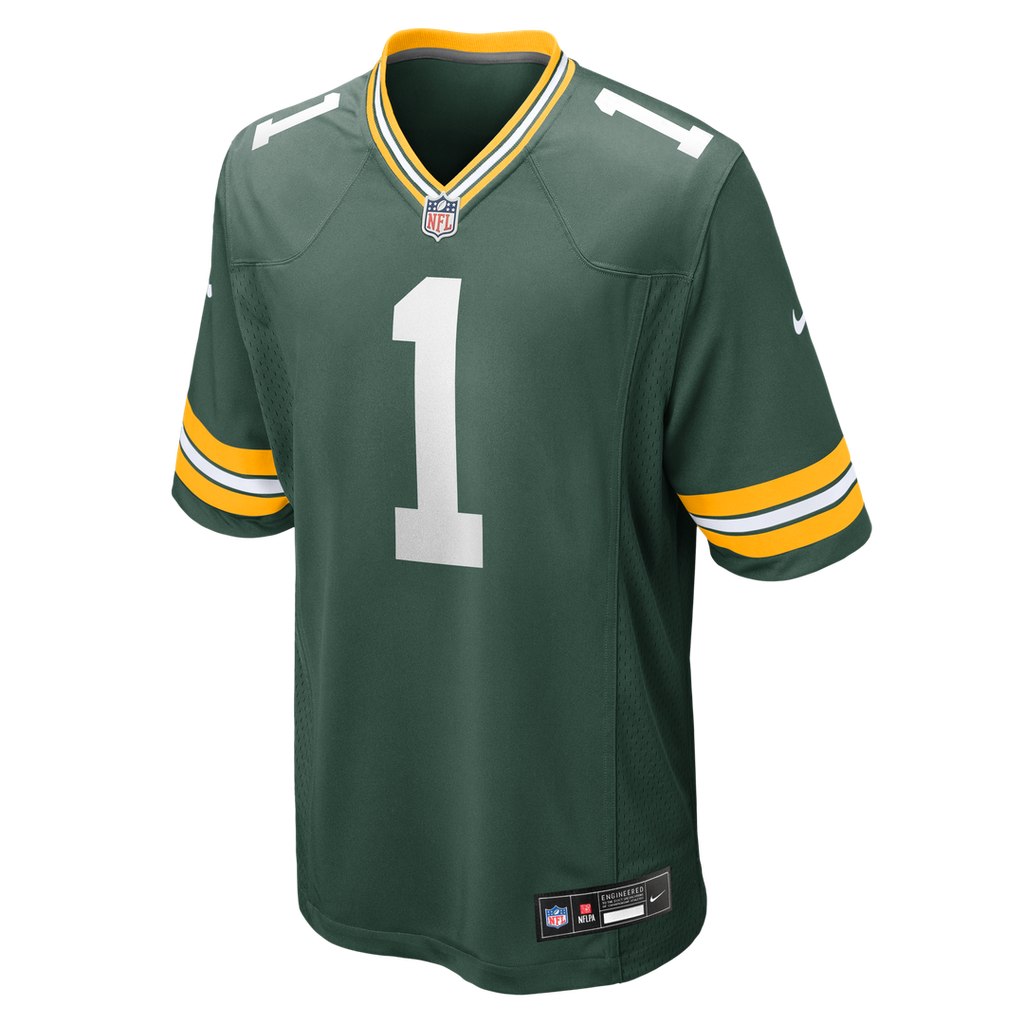 Number 1 Groom Green Bay Packers Nike Game Official Jersey - Green