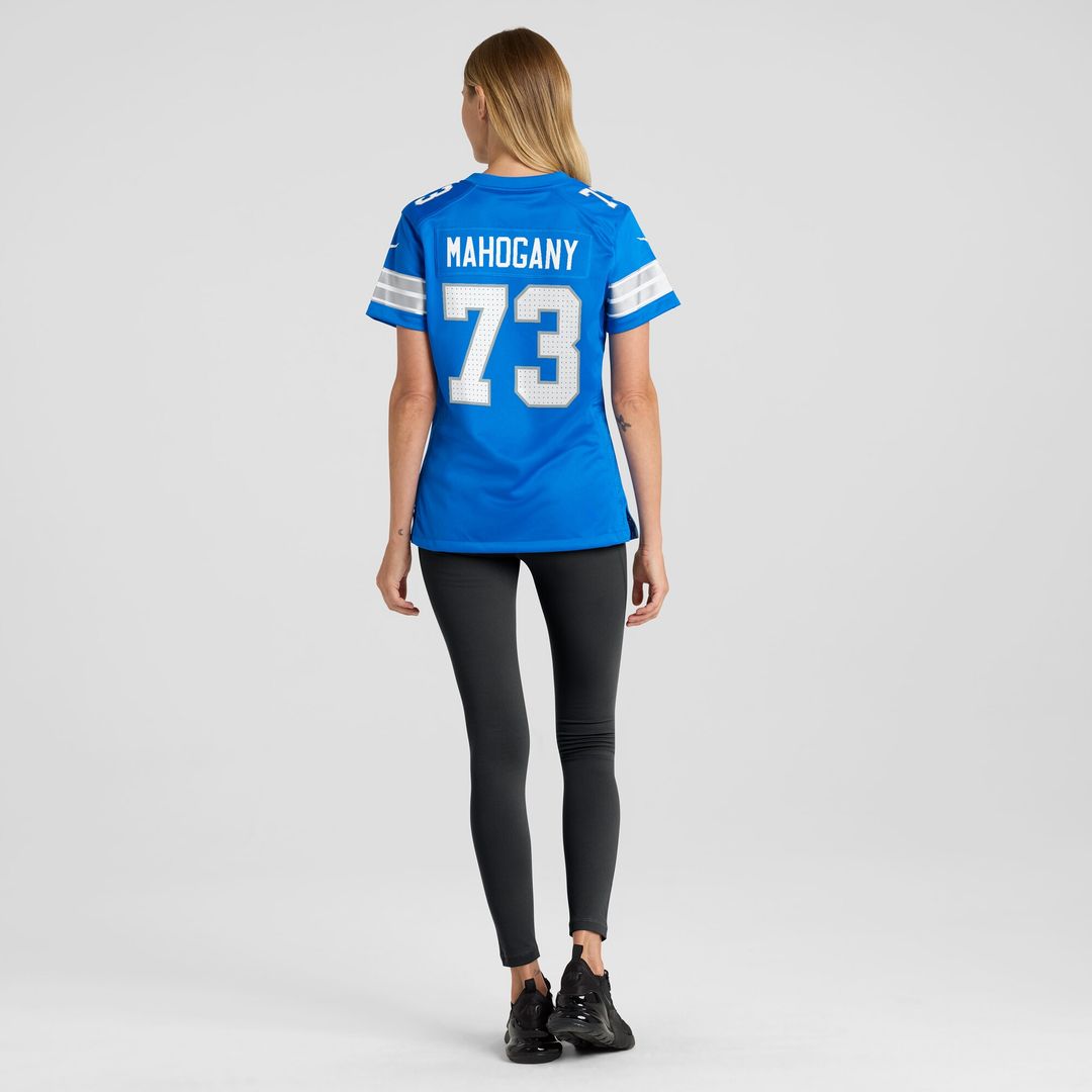 Christian Mahogany Detroit Lions Nike Women's Team Game Jersey - Blue