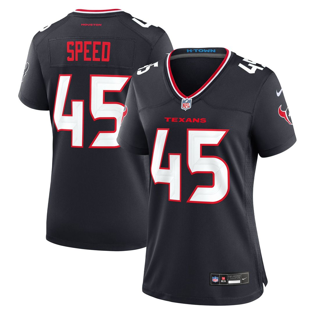 E.J. Speed Houston Texans Nike Women's Team Game Jersey - Navy
