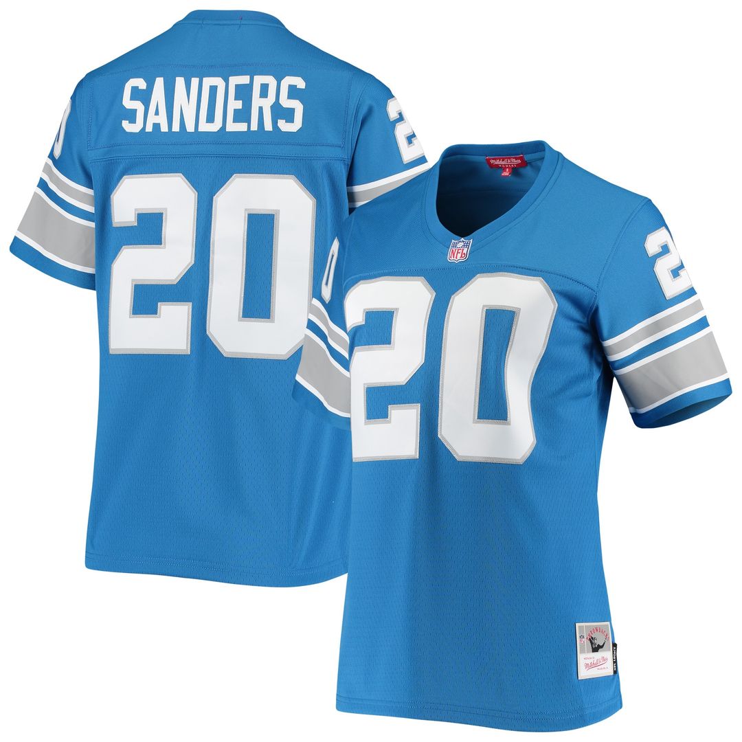 Barry Sanders Detroit Lions Mitchell & Ness Women's 1996 Legacy Replica Official Jersey - Blue