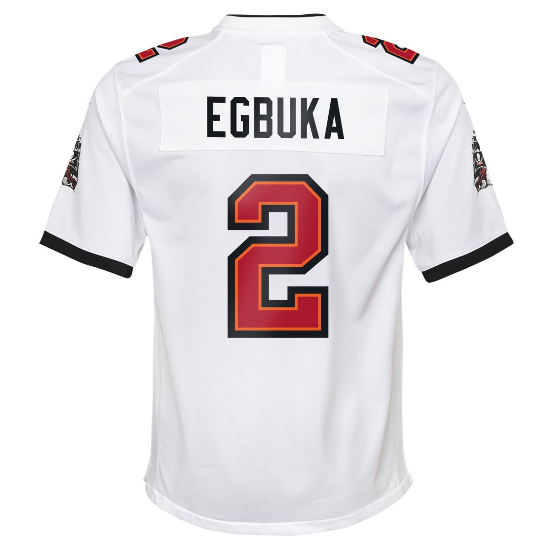 Emeka Egbuka Tampa Bay Buccaneers Nike Youth White Game Jersey - White