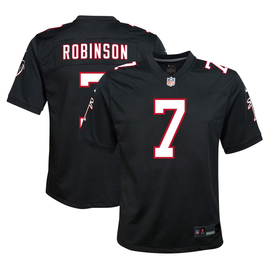 Bijan Robinson Atlanta Falcons Nike Youth Game Official Jersey - Black