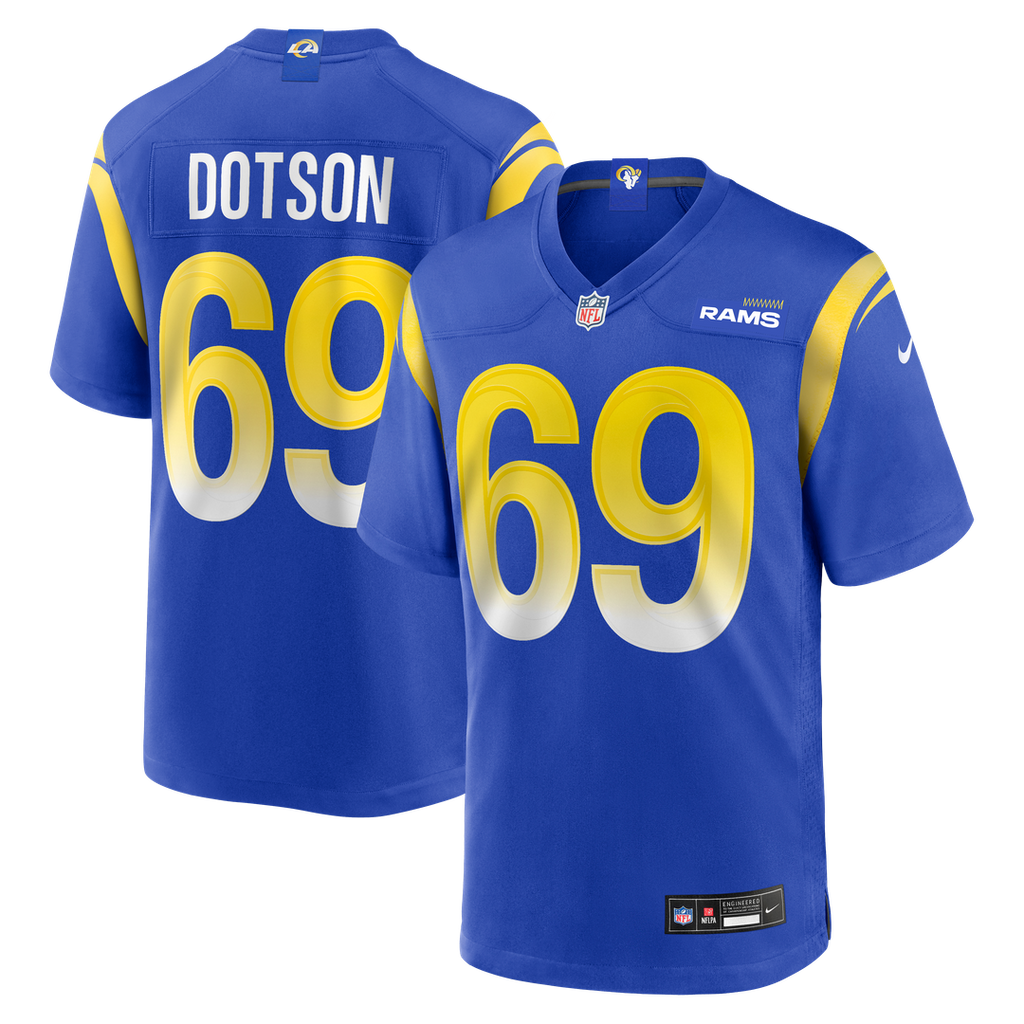 Kevin Dotson Los Angeles Rams Nike  Game Official Jersey -  Royal