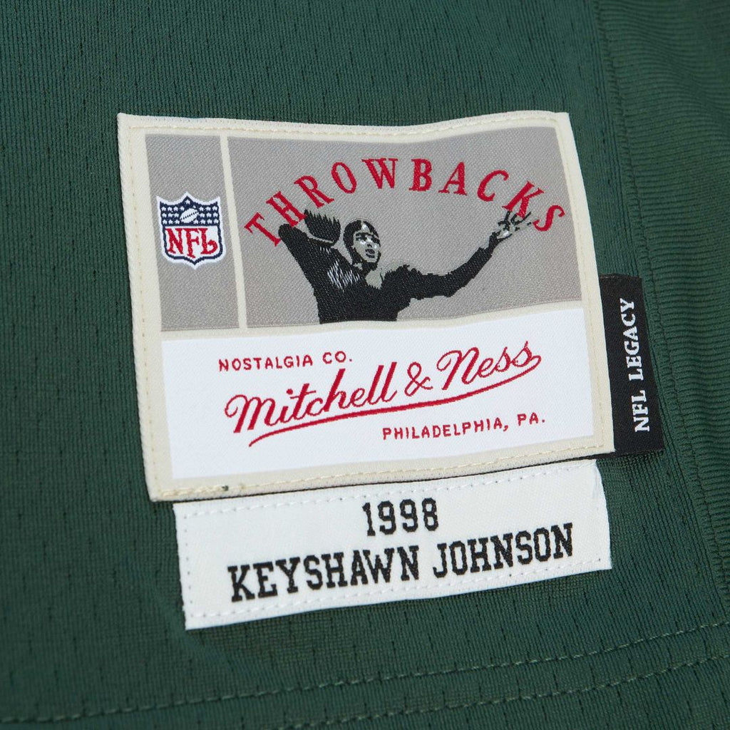 Keyshawn Johnson New York Jets Mitchell & Ness Legacy Replica Official Jersey - Kelly Green
