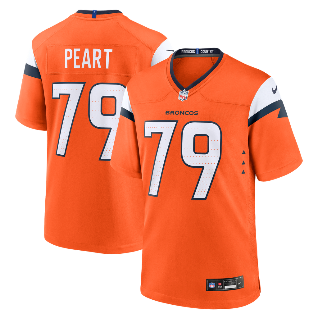 Matt Peart Denver Broncos Nike Team Game Jersey - Orange