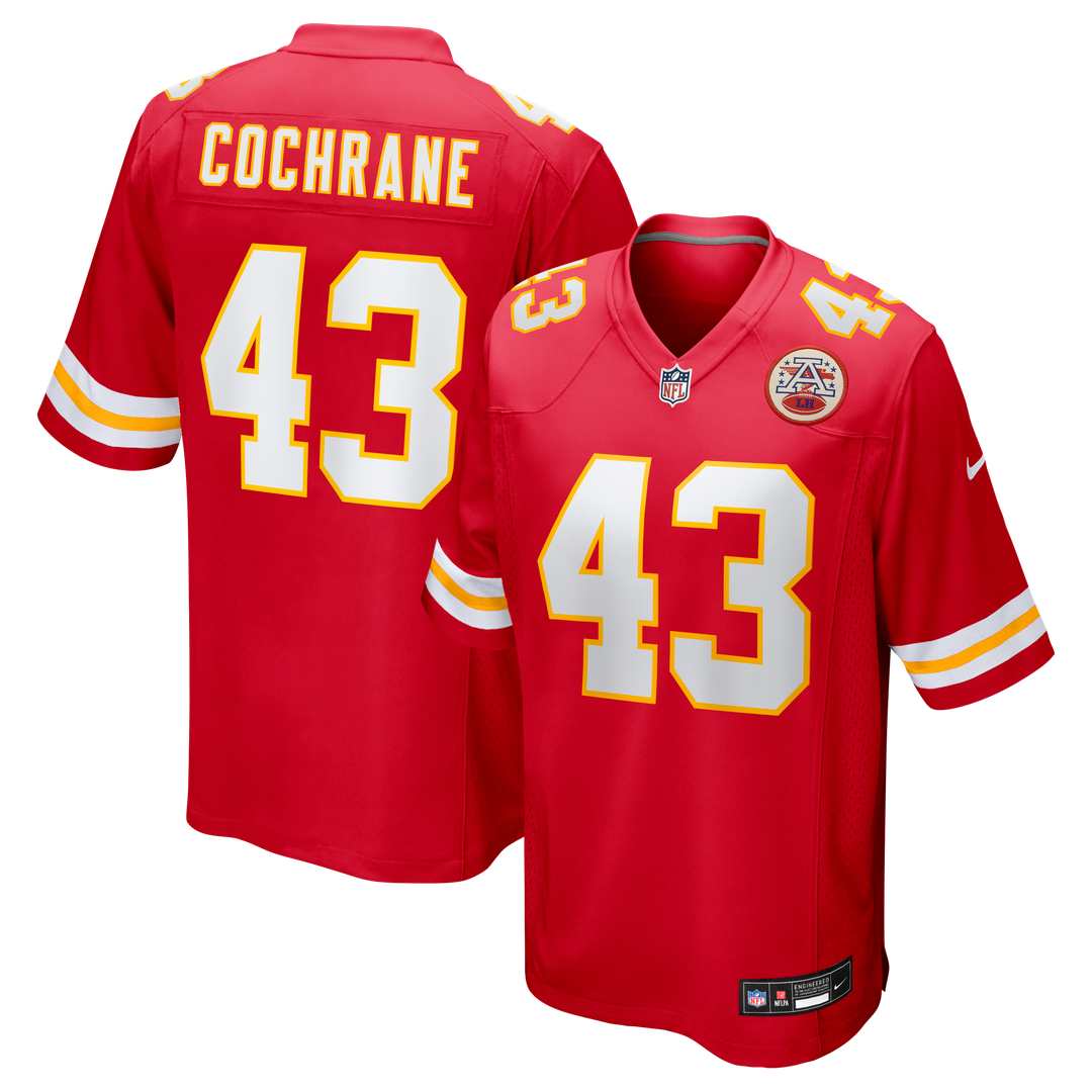 Jack Cochrane Kansas City Chiefs Nike Game Player Official Jersey - Red