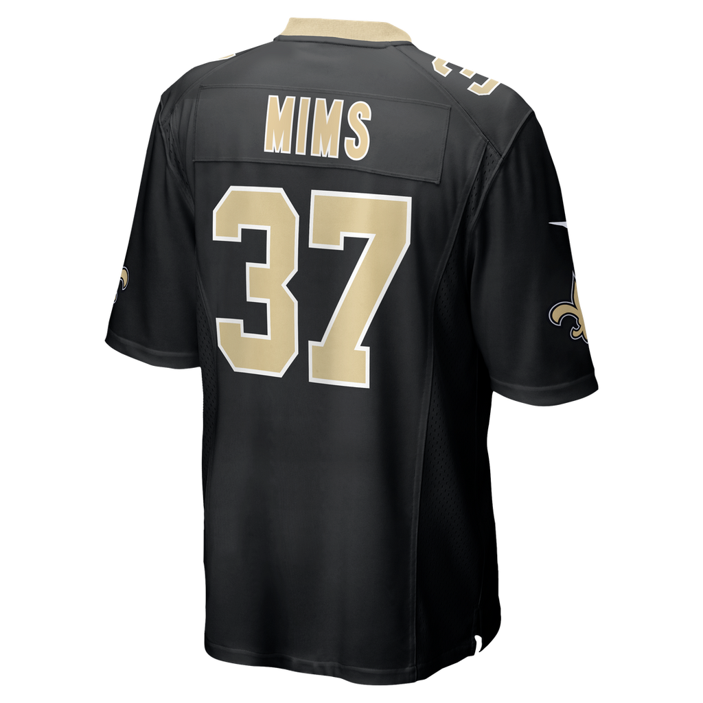 Jordan Mims New Orleans Saints Nike Team Game Official Jersey -  Black