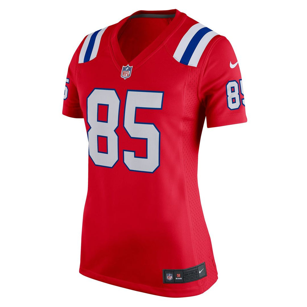 Hunter Henry New England Patriots Nike Women's  Team Game Official Jersey - Red