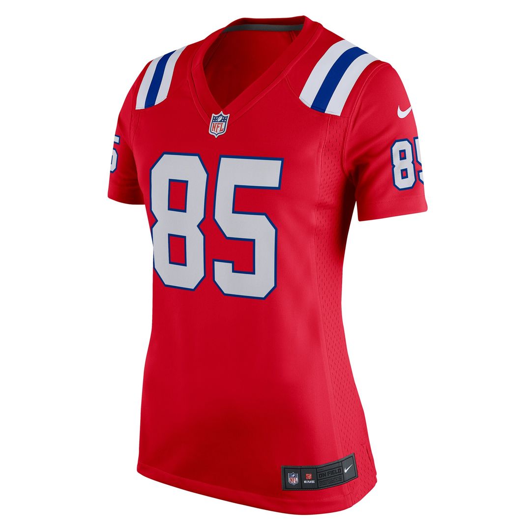 Hunter Henry New England Patriots Nike Women's  Team Game Official Jersey - Red