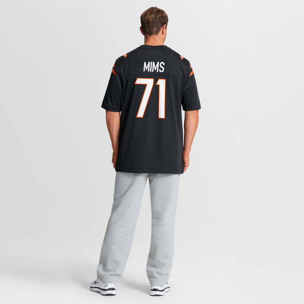Amarius Mims Cincinnati Bengals Nike Player Game Jersey - Black