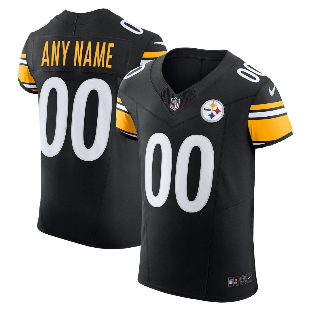 Pittsburgh Steelers Nike Vapor F.U.S.E. Elite Custom Official Jersey - Black