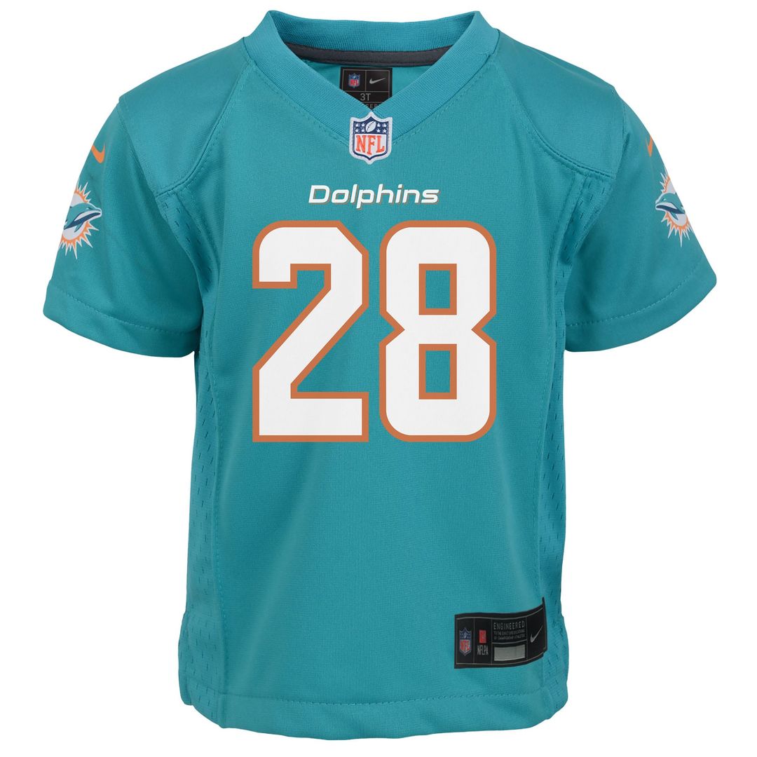 De’Von Achane Miami Dolphins Nike Infant Team Player Game Jersey - Aqua