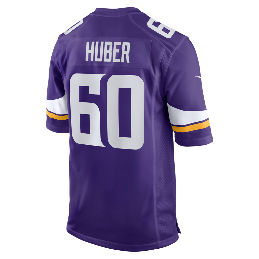 Joe Huber Minnesota Vikings Nike Team Game Official Jersey -  Purple