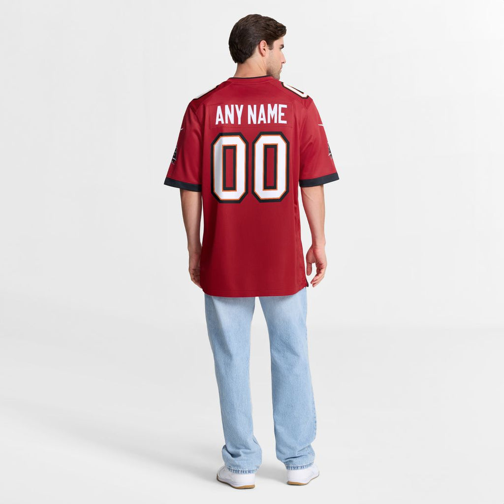 Men's Nike Red Tampa Bay Buccaneers Team Custom Game Jersey