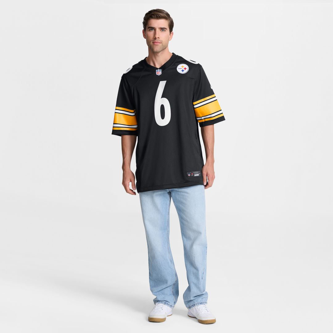 Patrick Queen Pittsburgh Steelers Nike Game Player Official Jersey - Black