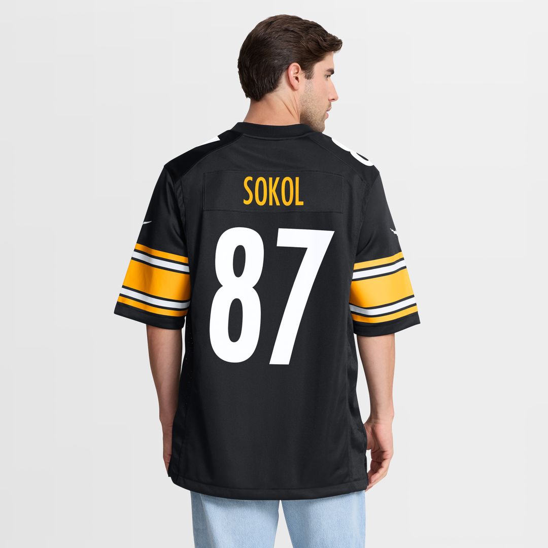 Matt Sokol Pittsburgh Steelers Nike Team Game Official Jersey -  Black