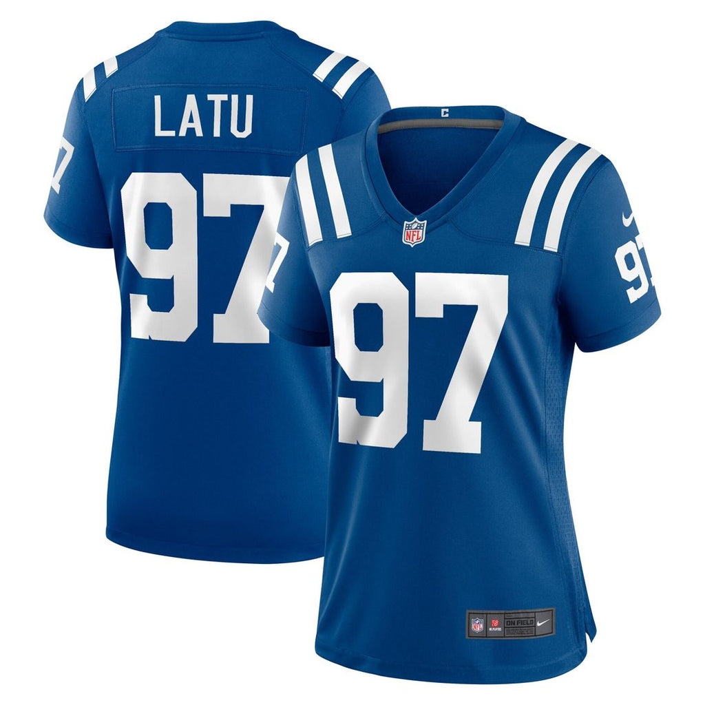 Laiatu Latu Indianapolis Colts Nike Women's Game Official Jersey -  Royal