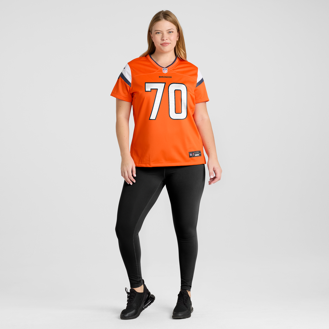 Marques Cox Denver Broncos Nike Women's Team Game Jersey - Orange