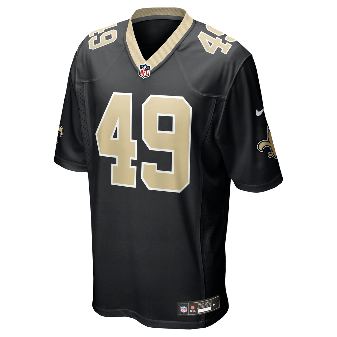 Zach Wood New Orleans Saints Nike Game Official Jersey - Black