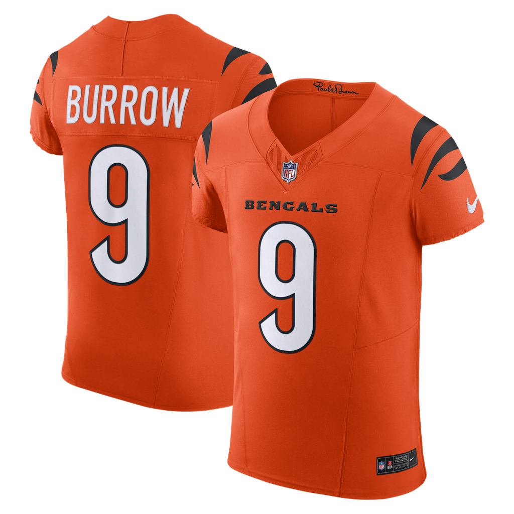 Joe Burrow Cincinnati Bengals Nike Vapor F.U.S.E. Elite Jersey - Orange