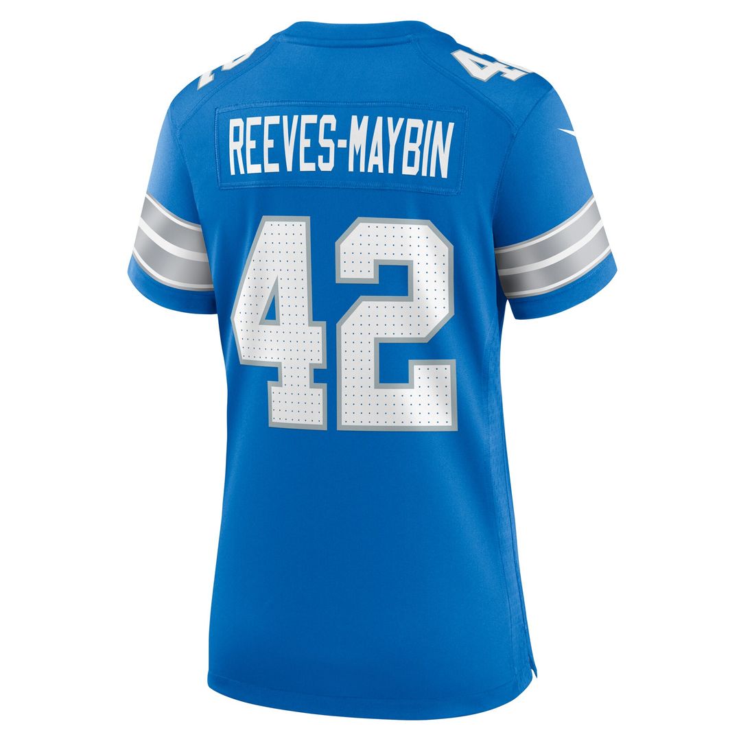 Jalen Reeves-Maybin Detroit Lions Nike Women's Team Game Jersey - Blue