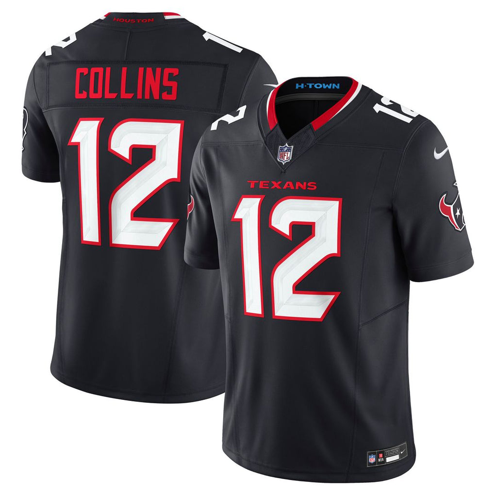 Nico Collins Houston Texans Nike Team Vapor F.U.S.E. Limited Official Jersey - Navy