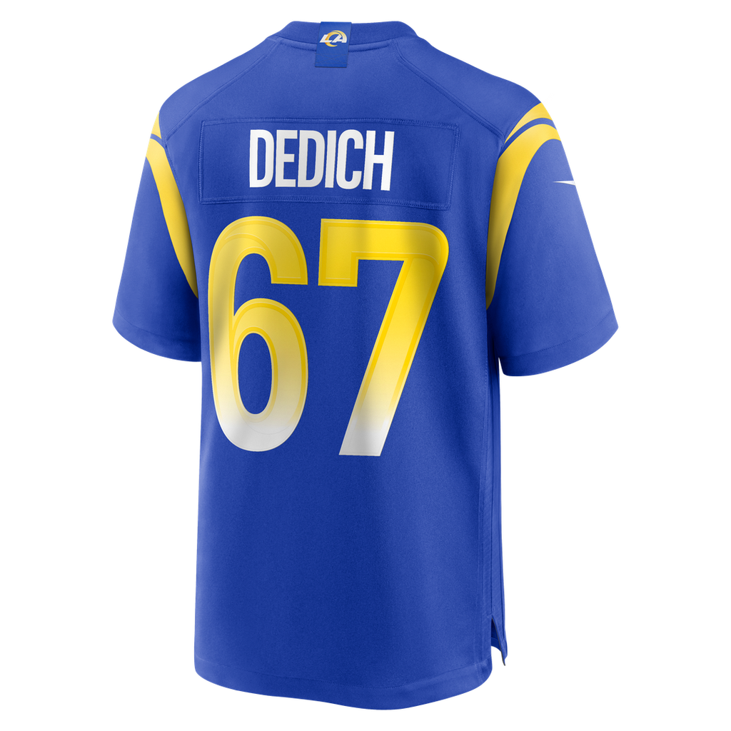 Justin Dedich Los Angeles Rams Nike Game Jersey - Royal