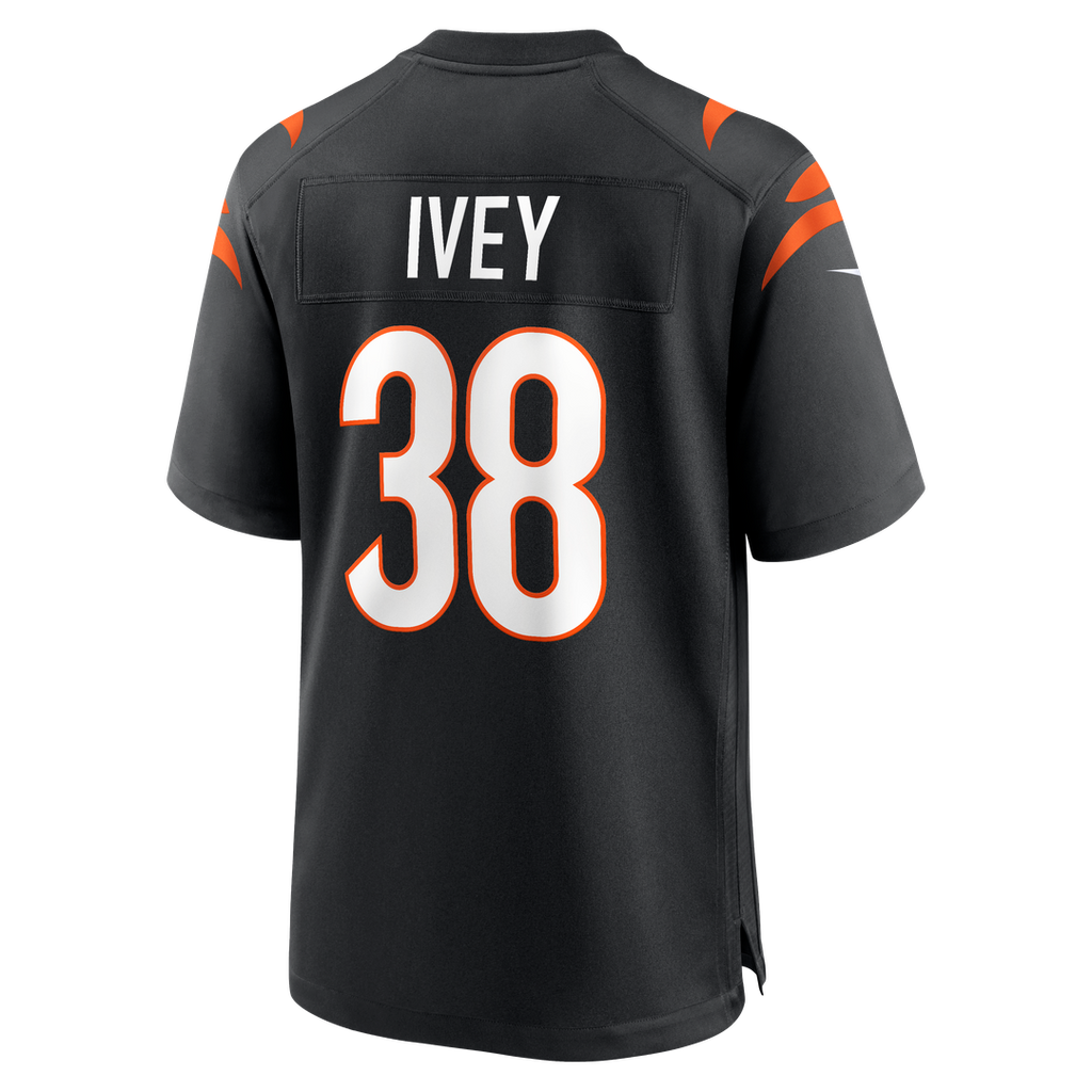 DJ Ivey Cincinnati Bengals Nike Team Game Jersey - Black