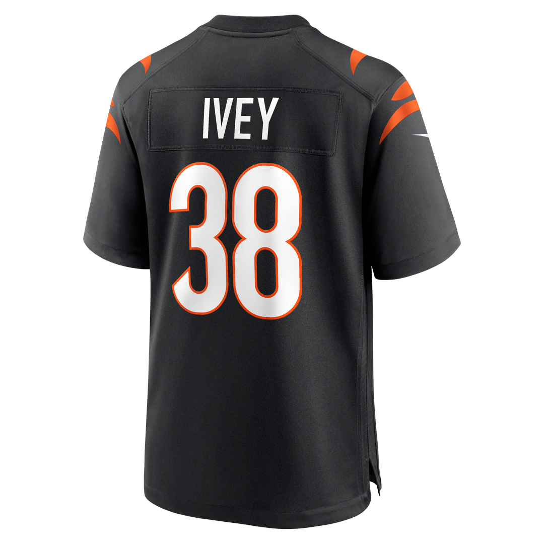 DJ Ivey Cincinnati Bengals Nike Team Game Jersey - Black