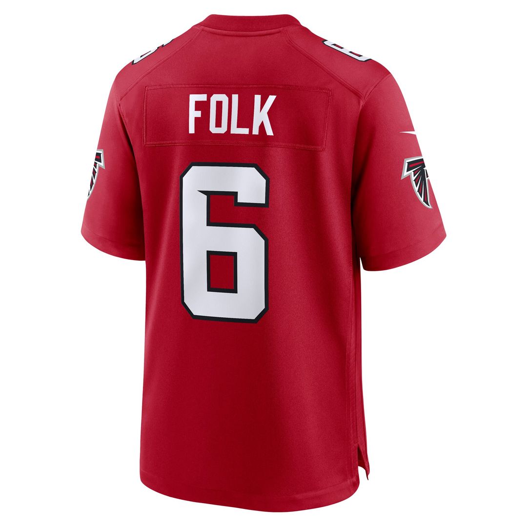 Nick Folk Atlanta Falcons Nike Team Game Jersey - Red