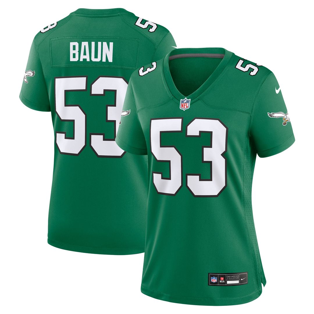 Zack Baun Philadelphia Eagles Nike Women's Game Jersey - Midnight Green