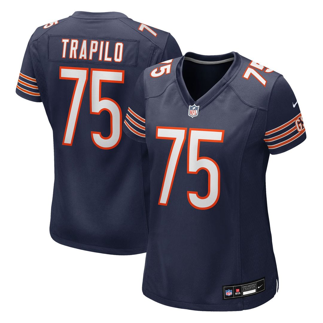 Ozzy Trapilo Chicago Bears Nike Women's Team Game Jersey - Navy