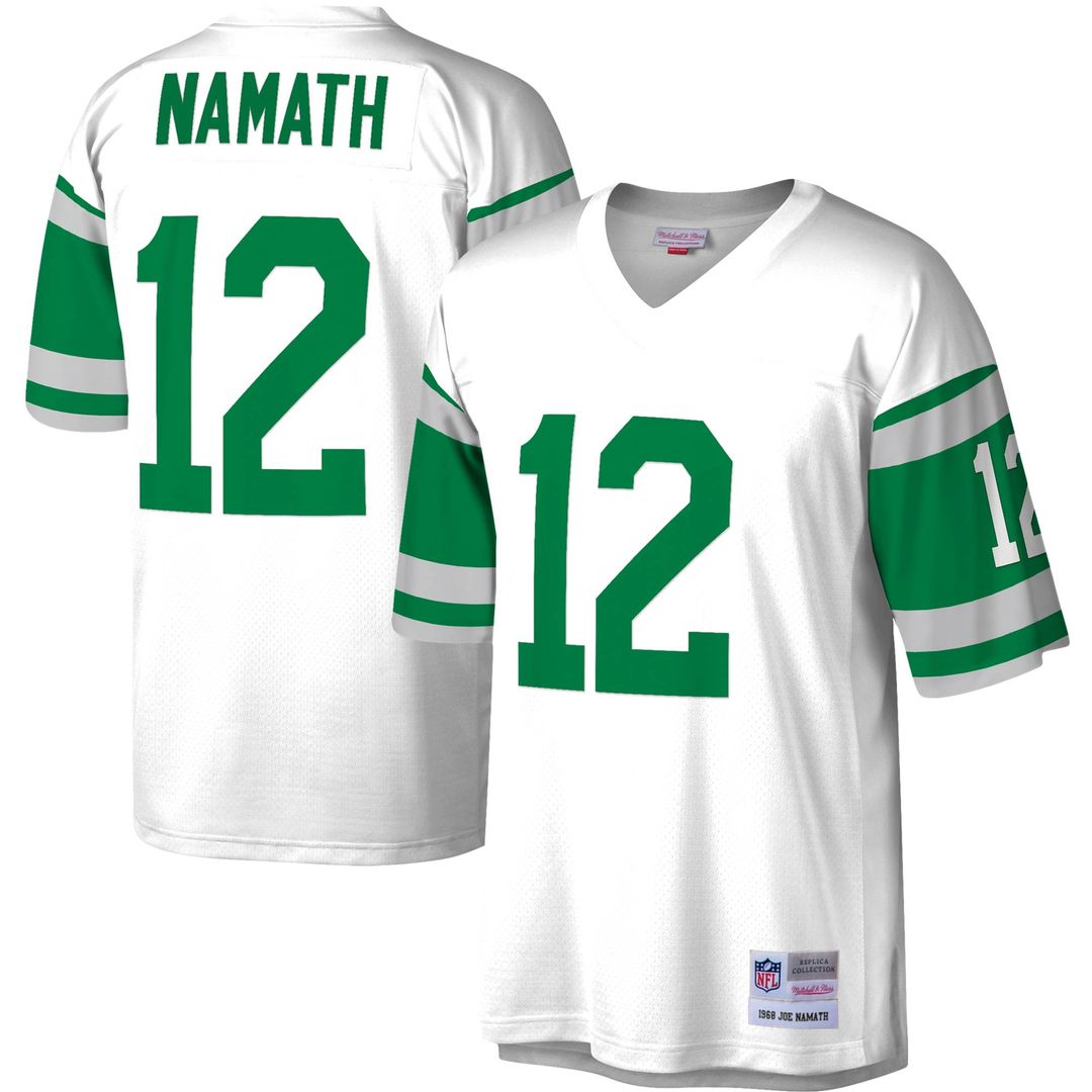 Joe Namath New York Jets Mitchell & Ness Legacy Replica Official Jersey - Kelly Green