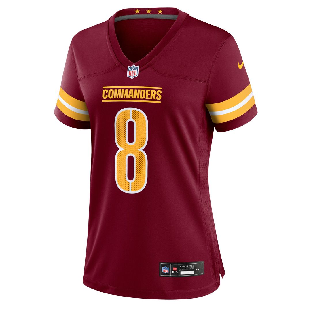 Marcus Mariota Washington Commanders Nike Women's Team Game Official Jersey -  Burgundy