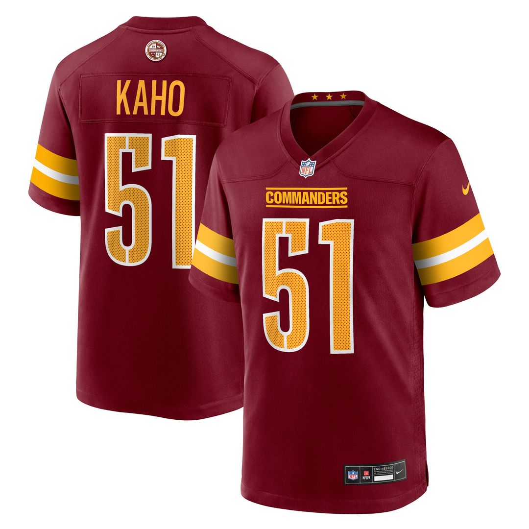 Ale Kaho Washington Commanders Nike Team Game Jersey - Burgundy