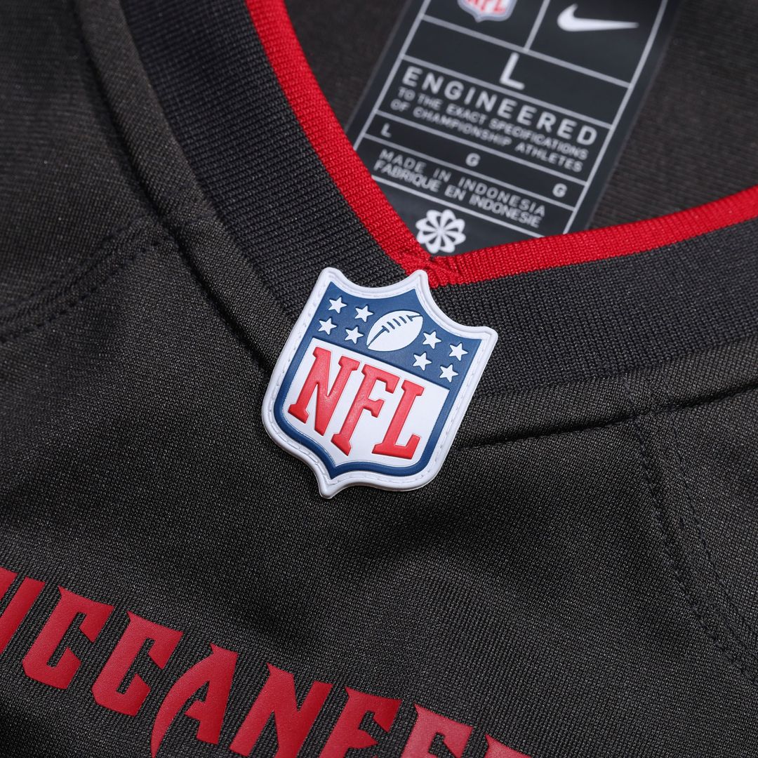 Tampa Bay Buccaneers Nike Alternate Custom Game Official Jersey - Pewter