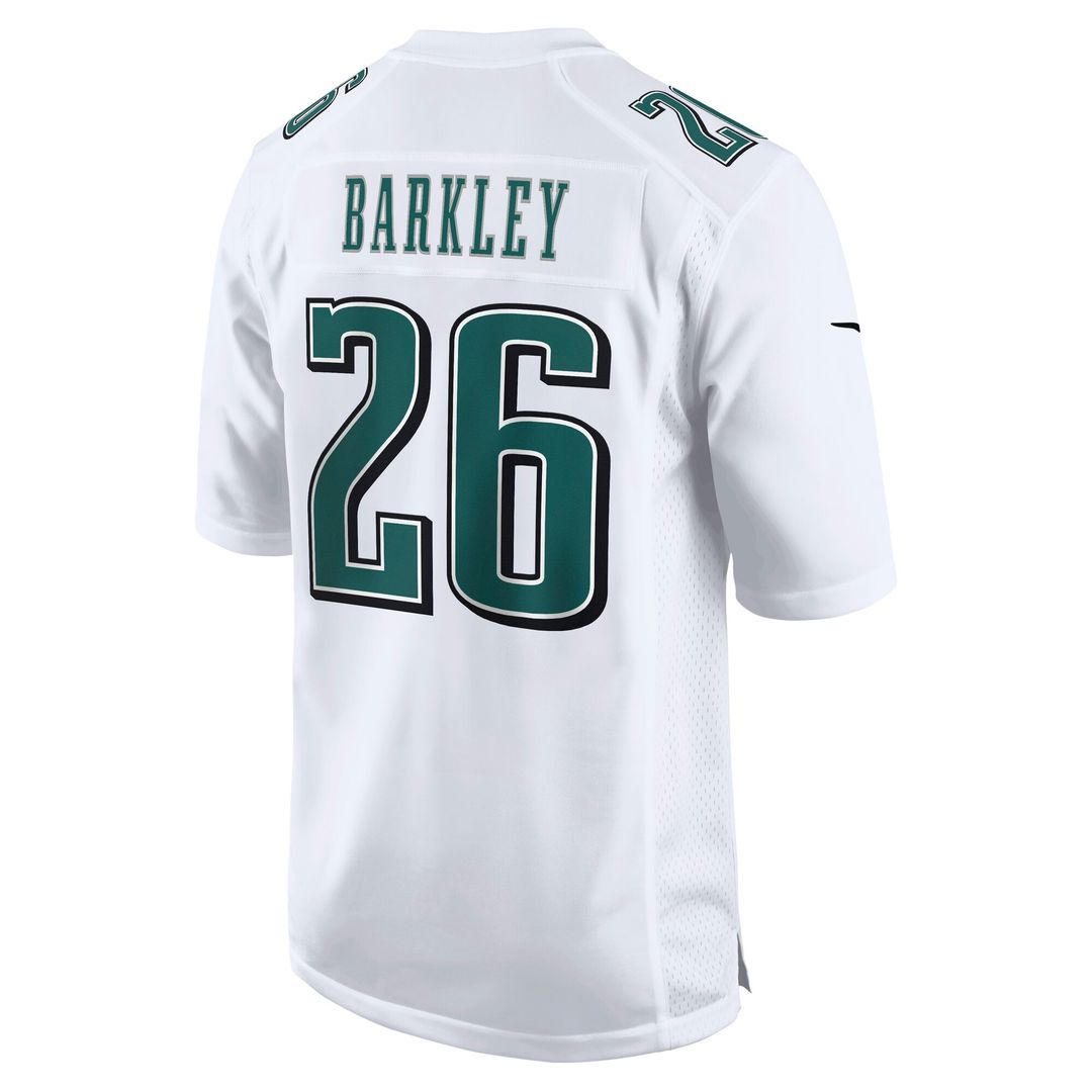 Saquon Barkley Philadelphia Eagles Nike Fashion Game Official Jersey - Tundra White