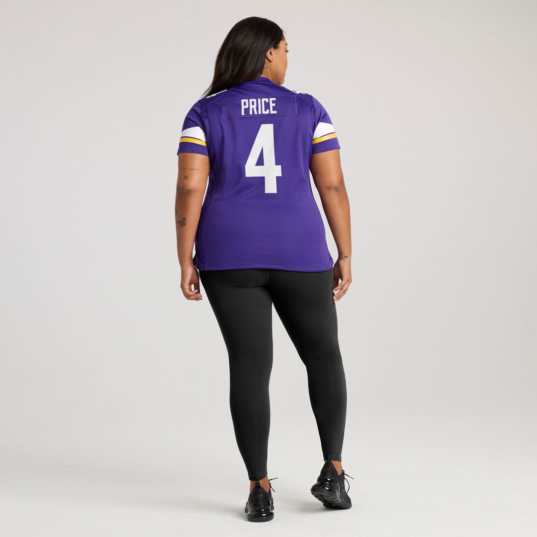 Myles Price Minnesota Vikings Nike Women's Team Game Official Jersey -  Purple