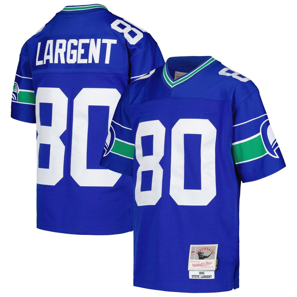 Steve Largent Seattle Seahawks Mitchell & Ness Youth 1985 Retired Player Legacy Official Jersey - Royal