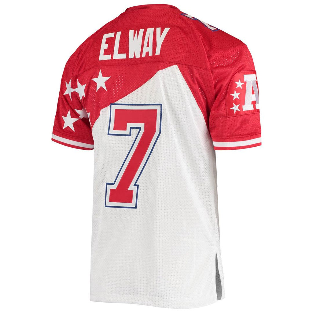 John Elway AFC Mitchell & Ness 1995 Pro Bowl Authentic Official Jersey - White/Red