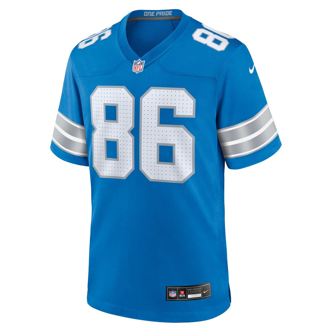 Anthony Firkser Detroit Lions Nike Team Game Official Jersey -  Blue
