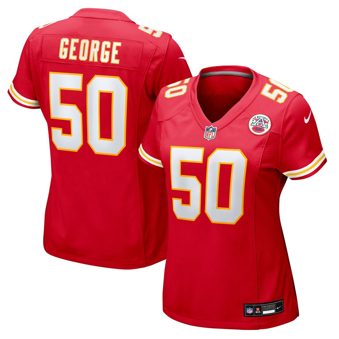 Brandon George Kansas City Chiefs Nike Women's Team Game Jersey - Red