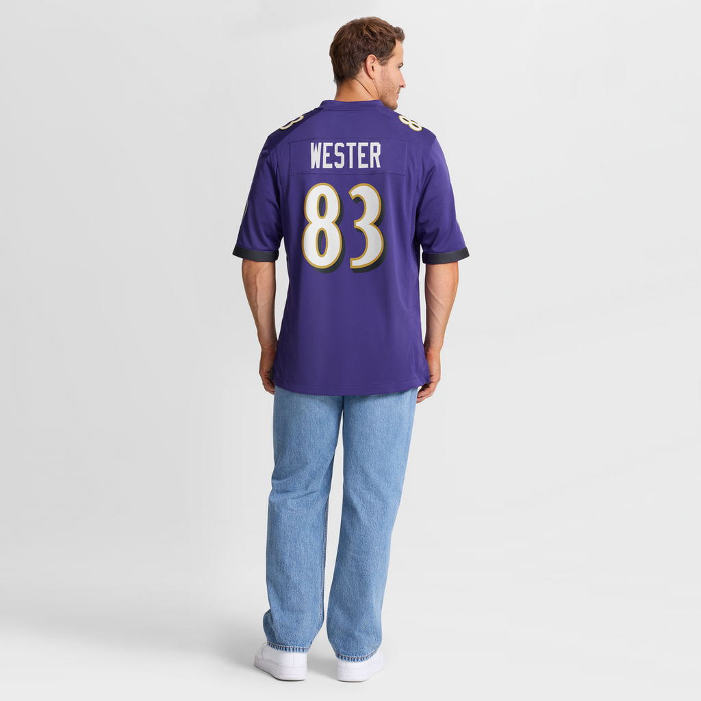LaJohntay Wester Baltimore Ravens Nike Team Game Official Jersey -  Purple