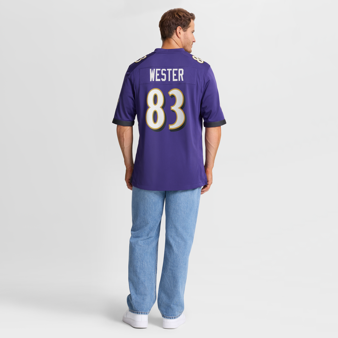 LaJohntay Wester Baltimore Ravens Nike Team Game Official Jersey -  Purple