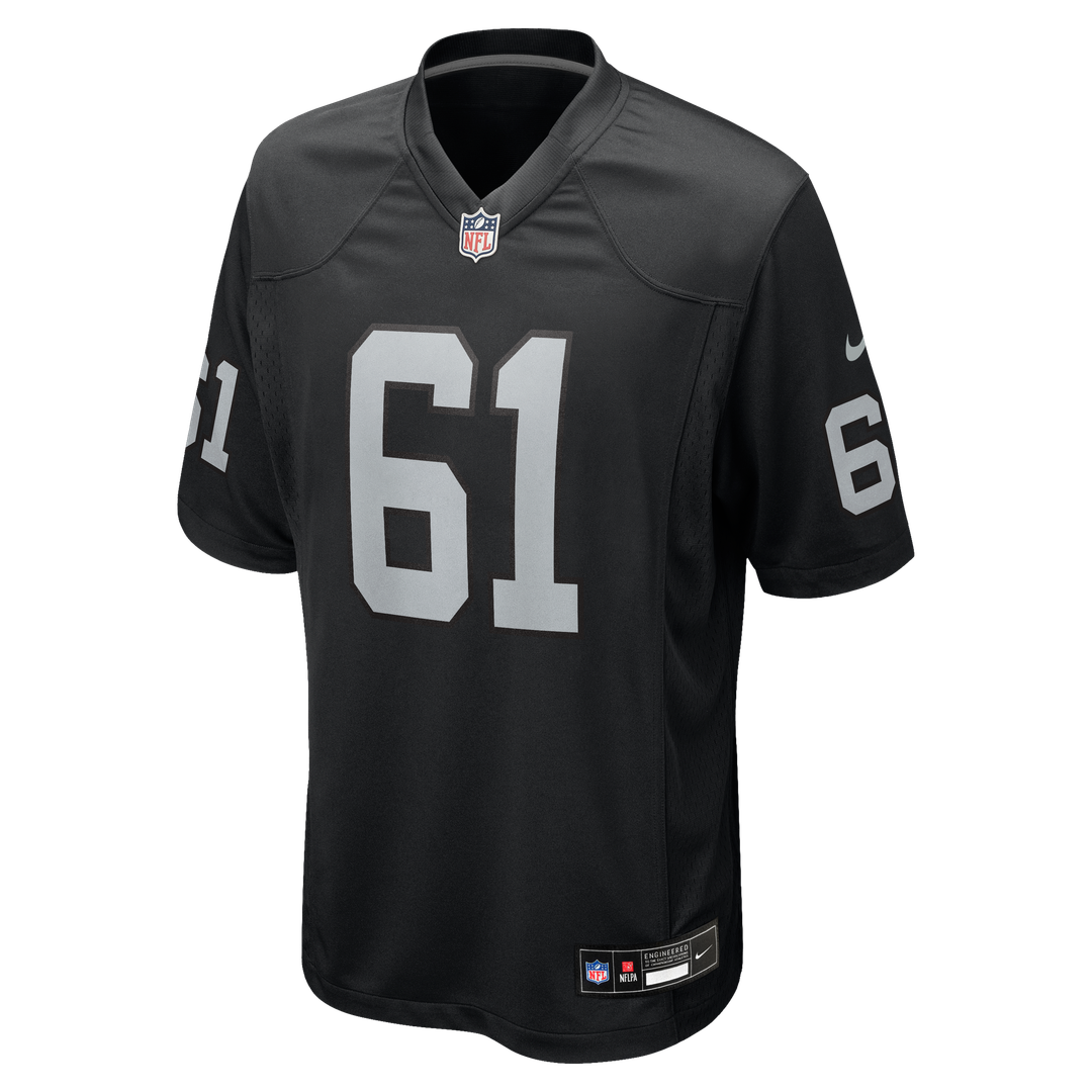 Jordan Meredith Las Vegas Raiders Nike Game Player Official Jersey - Black