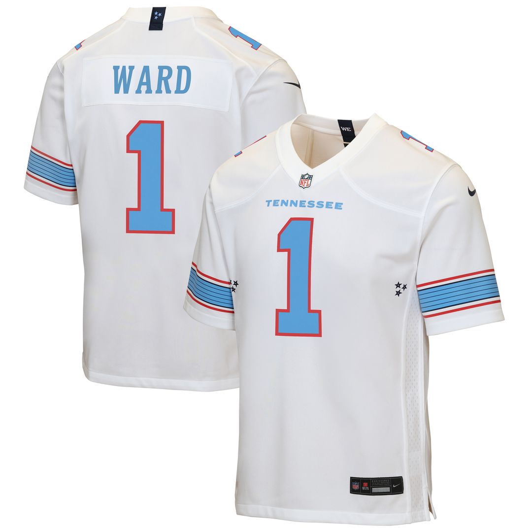 Cameron Ward Tennessee Titans Nike Youth Game Official Jersey - Light Blue