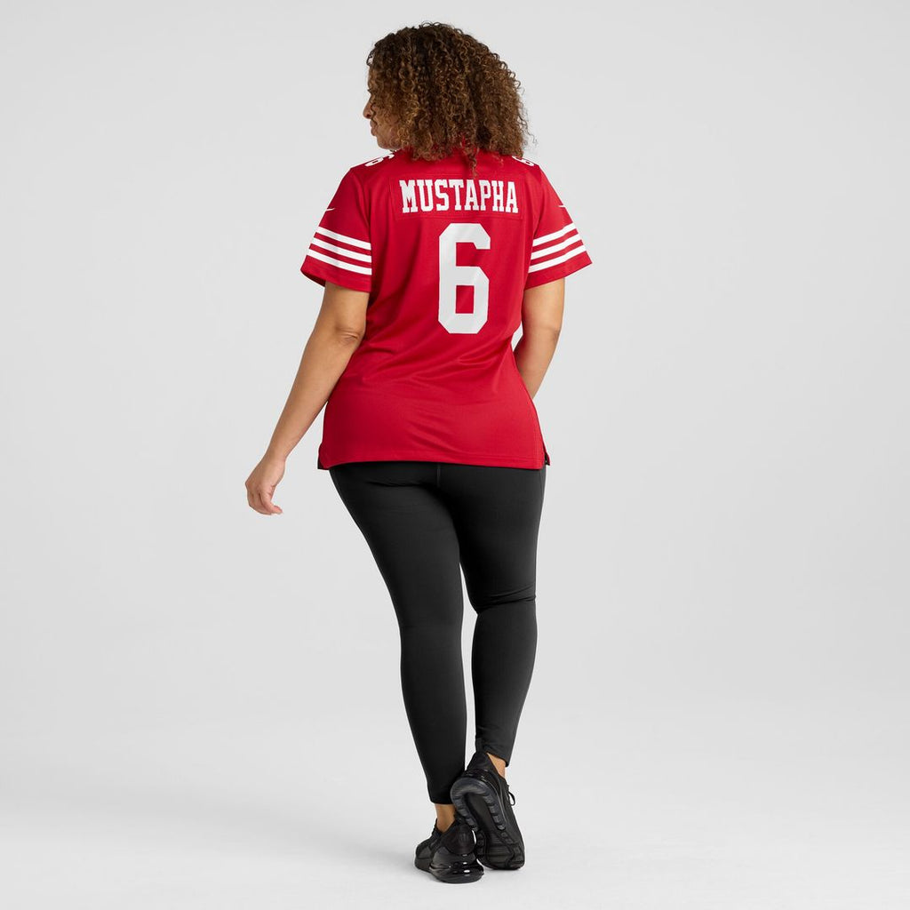 Malik Mustapha San Francisco 49ers Nike Women's Team Game Jersey - Scarlet